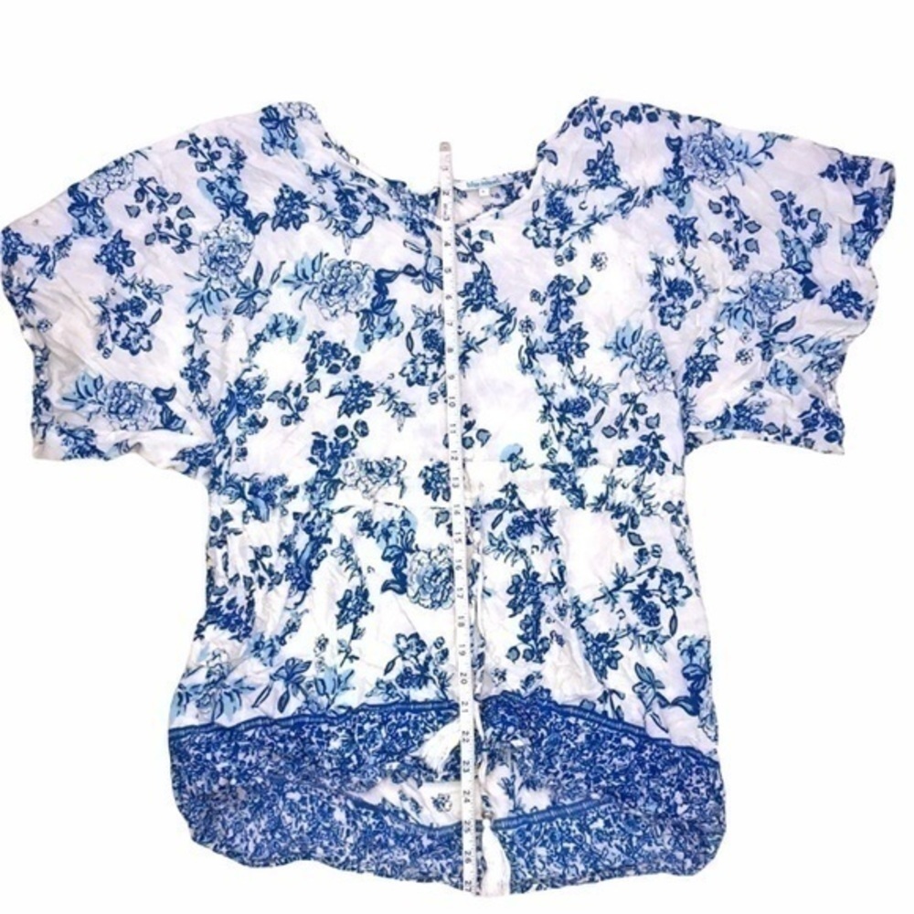 Blue Island Floral Blouse - Picture 5 of 8